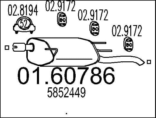 Rear Muffler 01.60786