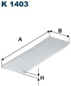 Filter, cabin air K 1403