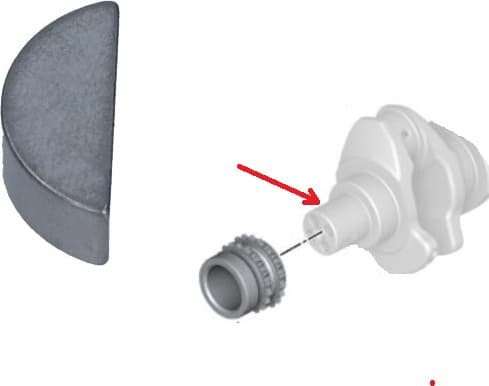 Pin splint woodruff key 07119951480