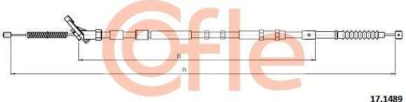 Cable Pull, parking brake 92.17.1489