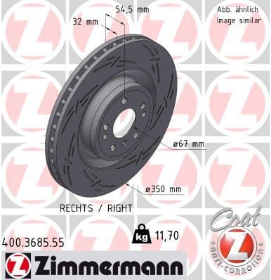 Brake Disc BLACK Z 400.3685.55
