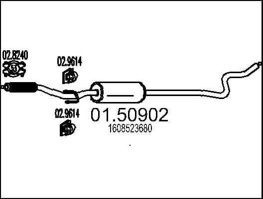 Centre Muffler 01.50902