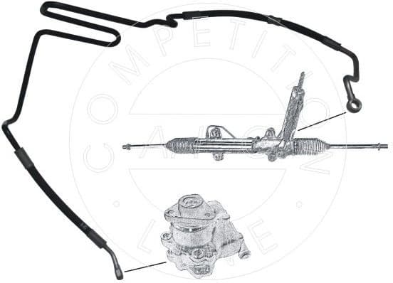 Hydraulic Hose, steering Original AIC Quality 54995