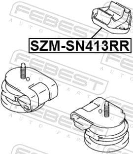 Mounting, engine SZM-SN413RR - image 2
