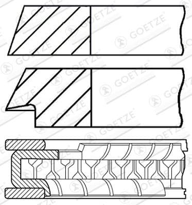 Piston Ring Set 08-320400-10