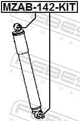 Mounting Kit, shock absorber MZAB-142-KIT - image 2