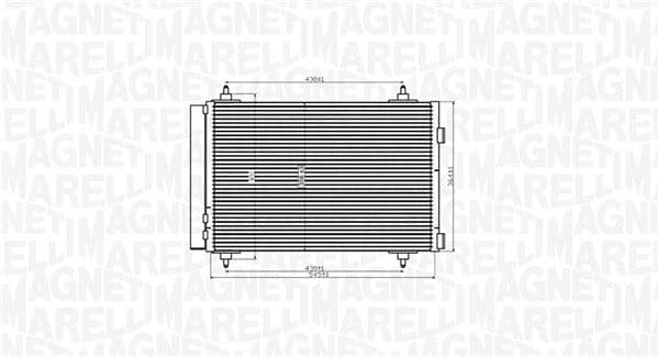Condenser, air conditioning 350203916000