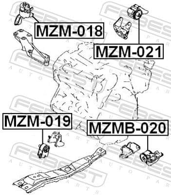 Mounting, engine MZM-018 - image 2