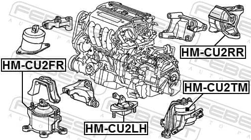 Mounting, automatic transmission HM-CU2TM - image 2