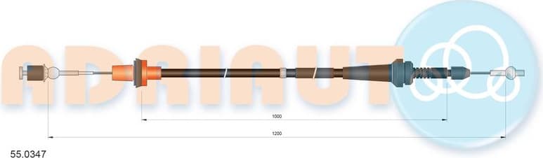 Accelerator Cable 55.0347