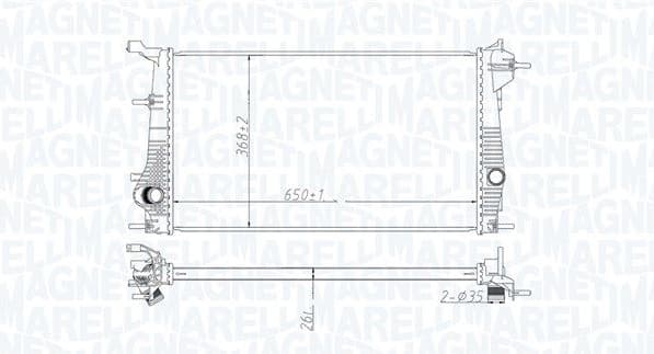 Radiator, engine cooling 350213199200 - image 2