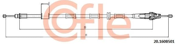 Cable Pull, parking brake 92.20.160B501