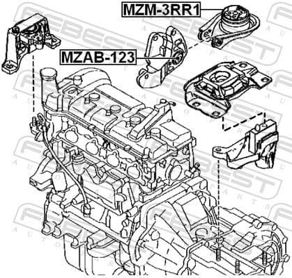 Mounting, engine MZAB-123 - image 2