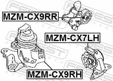 Mounting, engine MZM-CX9RR - image 2