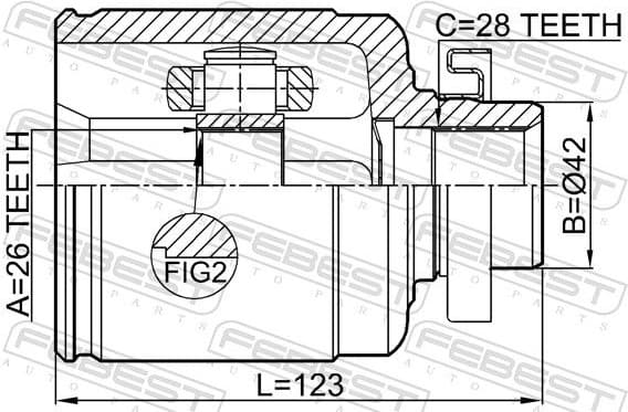 Joint Kit, drive shaft 2211-OPIRH - image 2