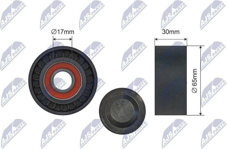 Tensioner Pulley, V-ribbed belt RNK-RE-043