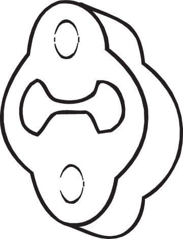 Mount, exhaust system 255-009
