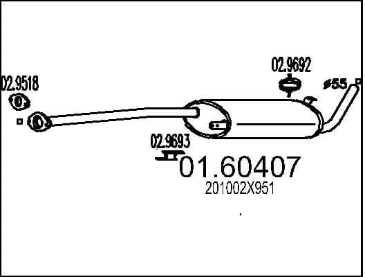 Rear Muffler 01.60407