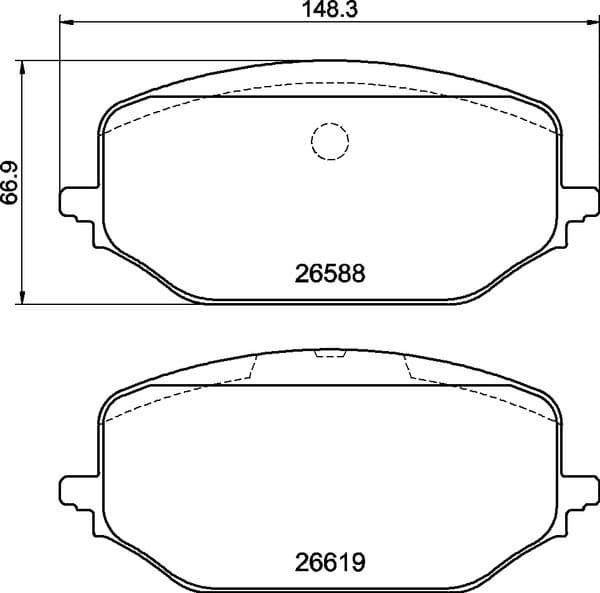Brake Pad Set, disc brake PRIME LINE P 61 142