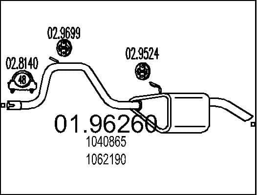 Rear Muffler 01.96260