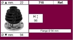 CV Joint Boot with metal plate