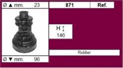 CV Joint Boot kit with clamps and grease