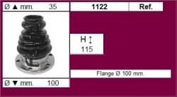 CV Joint Boot with metal plate