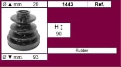 CV Joint Boot kit with clamps and grease
