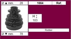 CV Joint Boot kit with clamps and grease