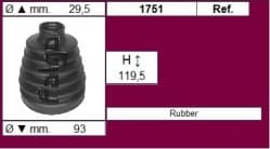 CV Joint Boot kit with clamps and grease