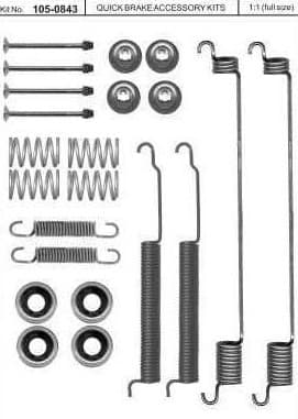 Brake shoes accessory kit 105-0843