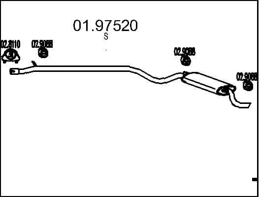 Rear Muffler 01.97520