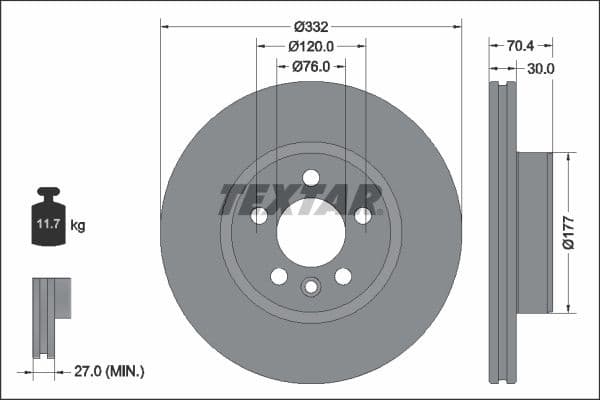 Brake Disc PRO+ 92345105
