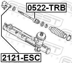Tie Rod End 2121-ESC - image 2