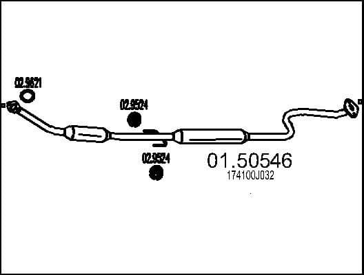 Centre Muffler 01.50546