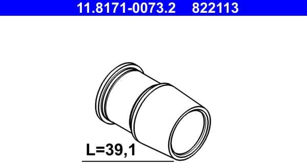 Guide Sleeve, brake caliper 11.8171-0073.2
