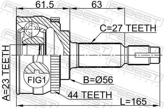 Joint Kit, drive shaft 0210-034A44 - image 2