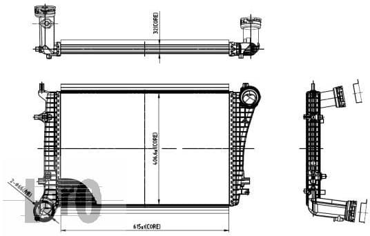 Charge Air Cooler LORO 053-018-0009 - image 3