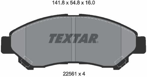 Brake Pad Set, disc brake 2256101