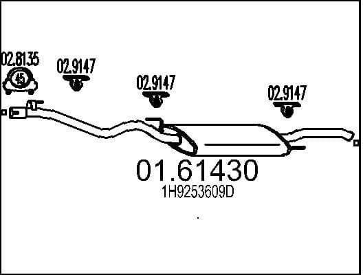 Rear Muffler 01.61430