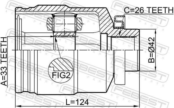 Joint Kit, drive shaft 1211-TUC27RH - image 2