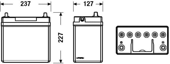 Starter Battery EXCELL ** EB457 - image 2