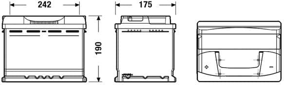 Starter Battery EXCELL ** EB621 - image 2