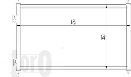 Condenser, air conditioning LORO 018-016-0015 - image 2