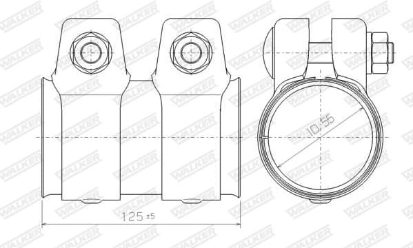 Pipe Connector, exhaust system 80138 - image 9