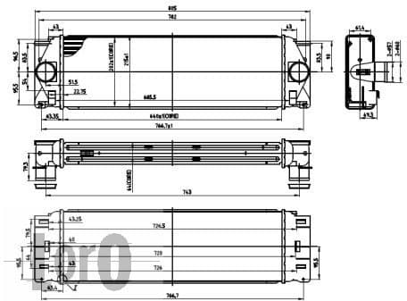 Charge Air Cooler LORO 054-018-0009 - image 3