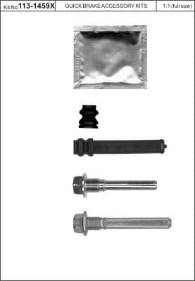 Brake caliper guide repkit 113-1459X