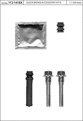 Brake caliper guide repkit 1131418X