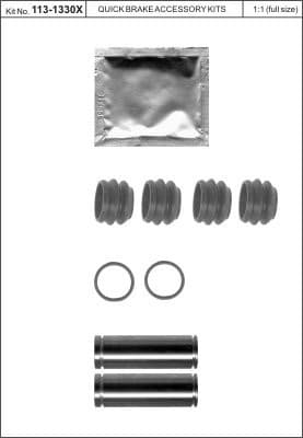 Brake caliper guide repkit 1131330X