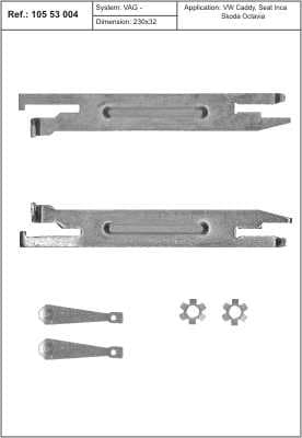 Brake shoe regulator 10553004